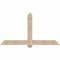 Ekena Millwork Eugene Smooth Timber Gable Bracket, Douglas Fir, 72"W x 39"H x 5 1/2"D x 5 1/2"F, 13/12 Pitch GBW072X39X0606EUG00SDF - alternate 1